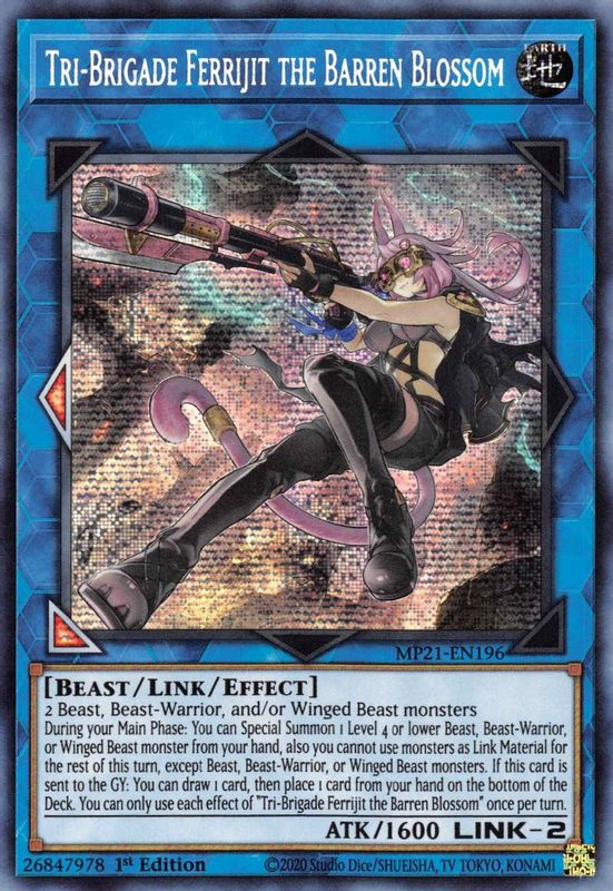 Tri-Brigade Ferrijit the Barren Blossom - MP21-EN196 - Prismatic Secret Rare