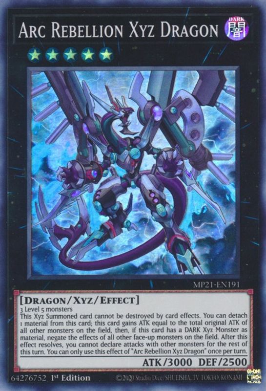 Arc Rebellion Xyz Dragon - MP21-EN191 - Super Rare