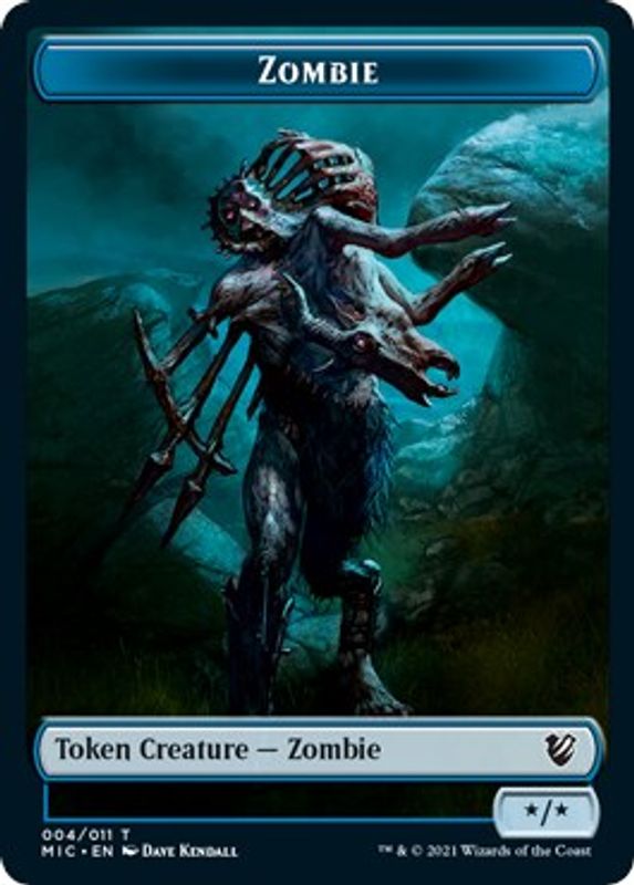 Zombie (004) // Zombie (005) Double-sided Token - Token