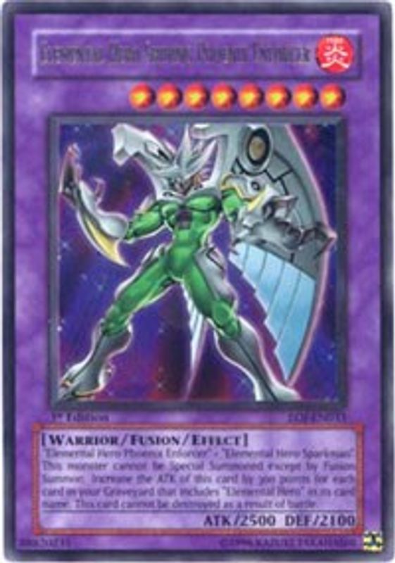 Elemental Hero Shining Phoenix Enforcer - EOJ-EN033 - Ultra Rare – La ...