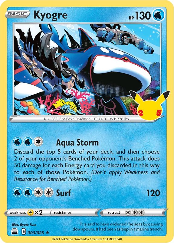 Kyogre - 003/025 - Holo Rare