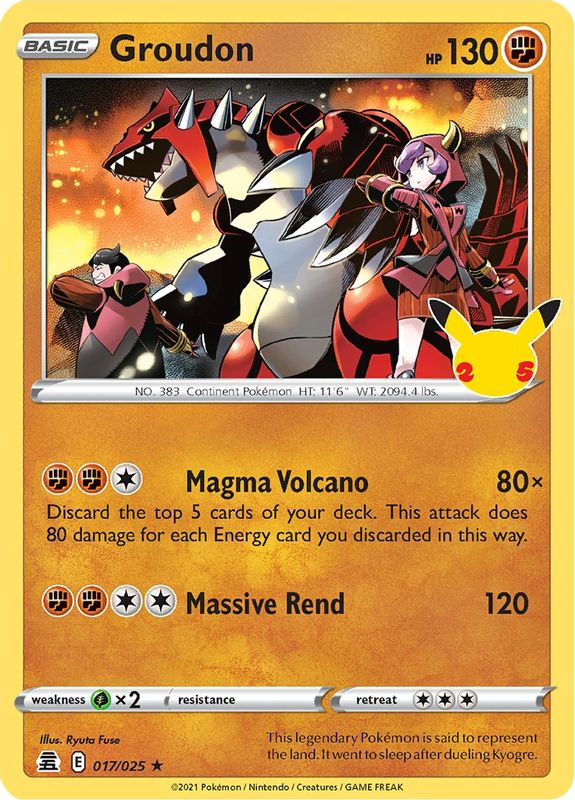 Groudon - 017/025 - Holo Rare