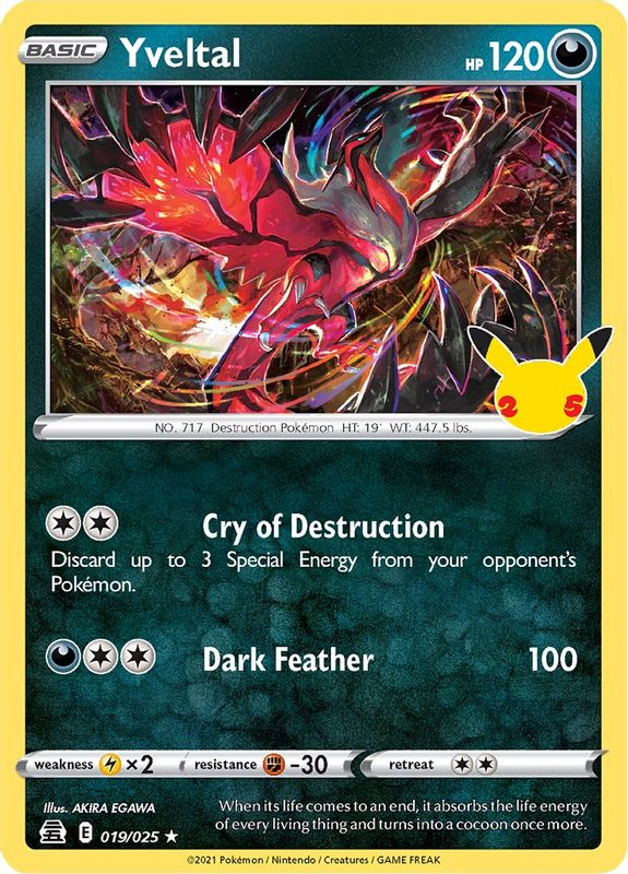 Yveltal - 019/025 - Holo Rare