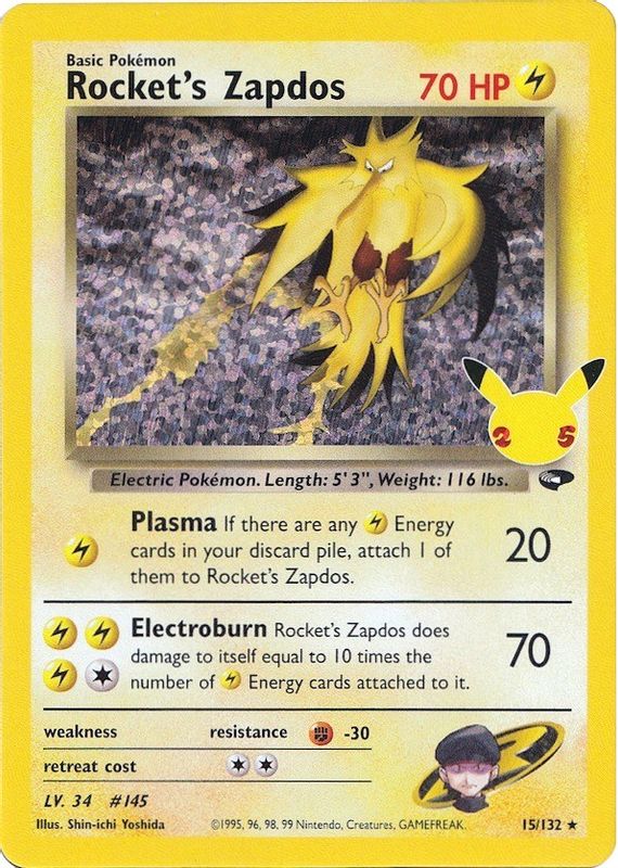 Rocket's Zapdos - 15/132 - Classic Collection