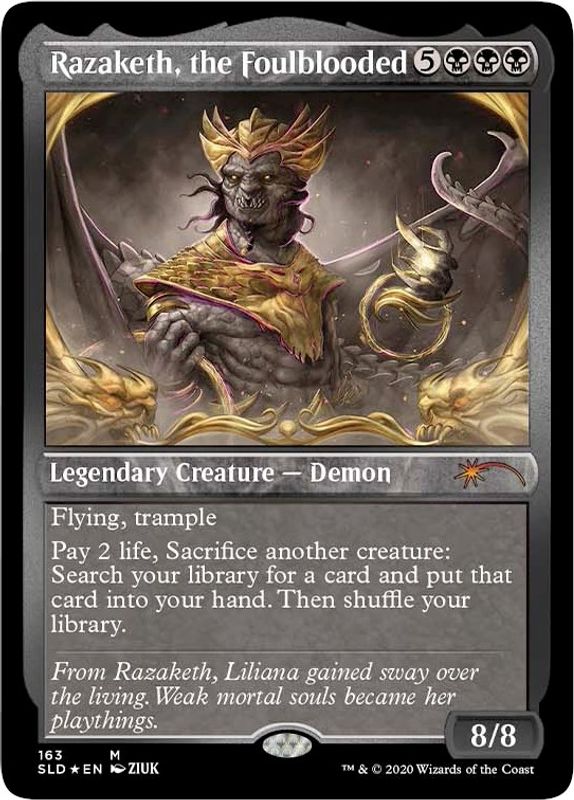 Razaketh, the Foulblooded (Foil Etched) - 163 - Mythic