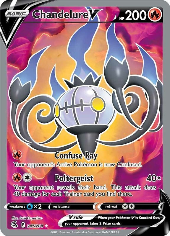 Chandelure V (Full Art) - 247/264 - Ultra Rare