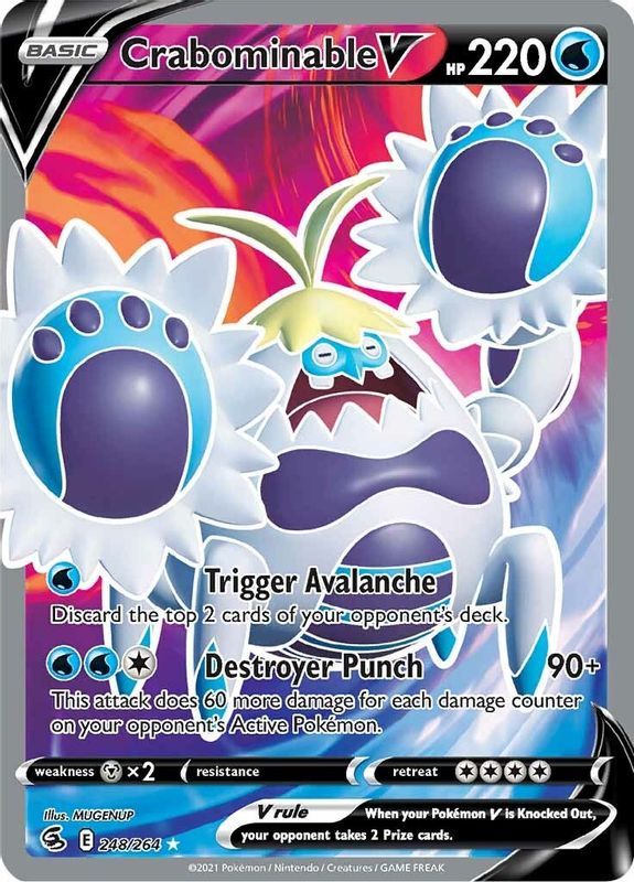 Crabominable V (Full Art) - 248/264 - Ultra Rare