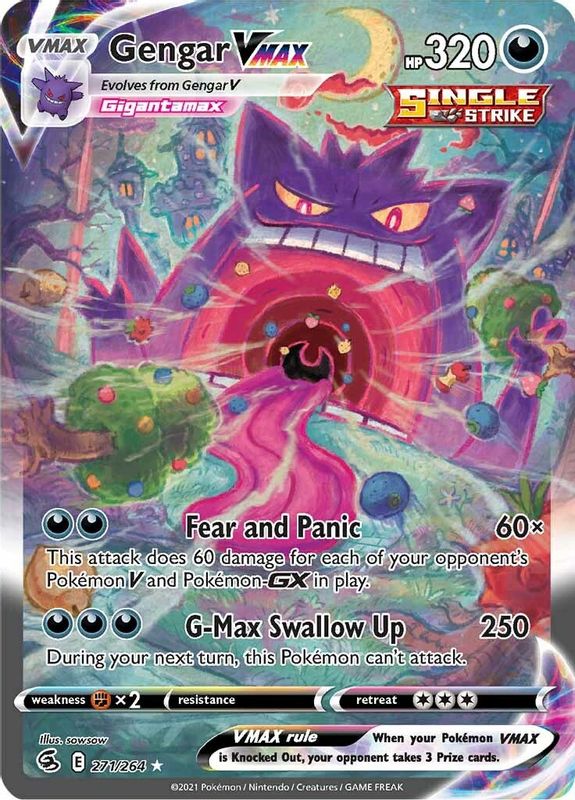 Gengar VMAX (Alternate Art Secret) - 271/264 - Secret Rare