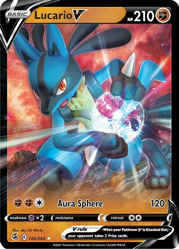 Lucario V - 146/264 - Ultra Rare