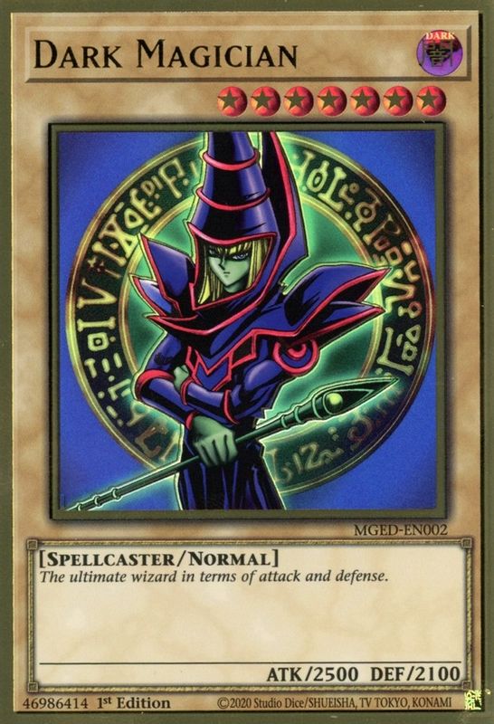 Dark Magician - MGED-EN002 - Premium Gold Rare