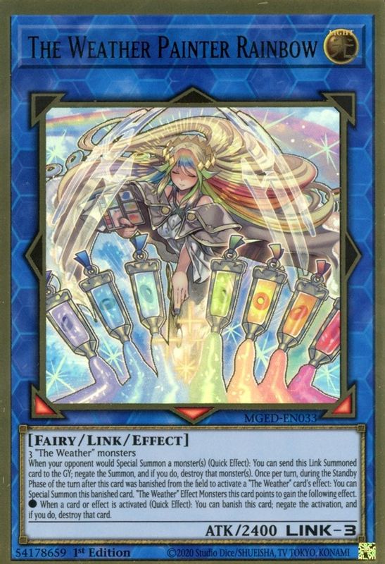 The Weather Painter Rainbow - MGED-EN033 - Premium Gold Rare