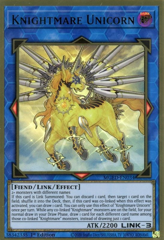 Knightmare Unicorn - MGED-EN034 - Premium Gold Rare