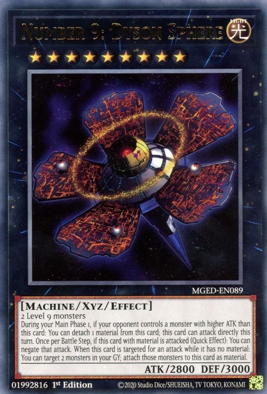 Number 9: Dyson Sphere - MGED-EN089 - Rare