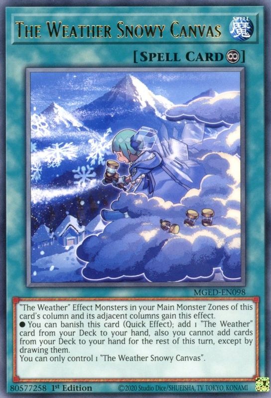 The Weather Snowy Canvas - MGED-EN098 - Rare