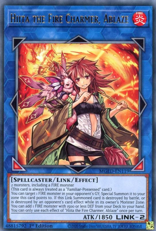 Hiita the Fire Charmer, Ablaze - MGED-EN119 - Rare