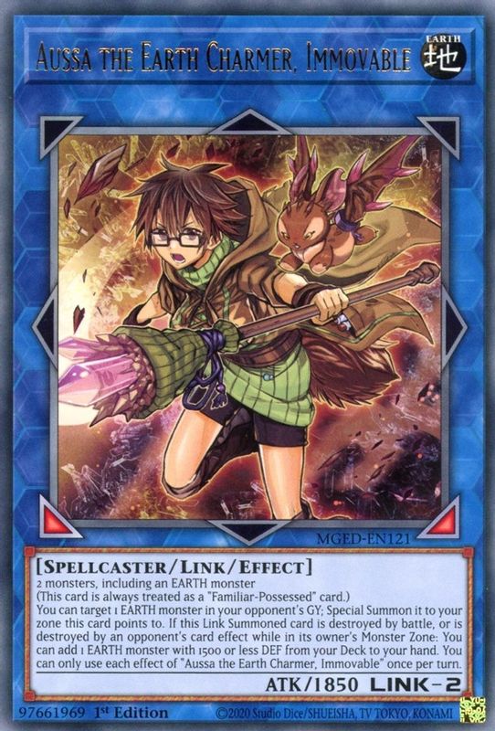 Aussa the Earth Charmer, Immovable - MGED-EN121 - Rare