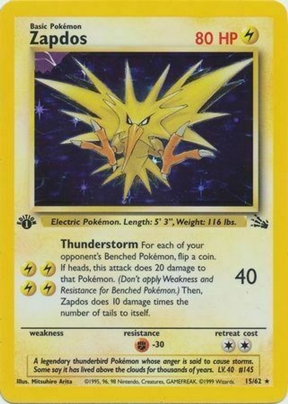 Zapdos - 15/62 (Cosmos Holo) - 015/062 - Promo