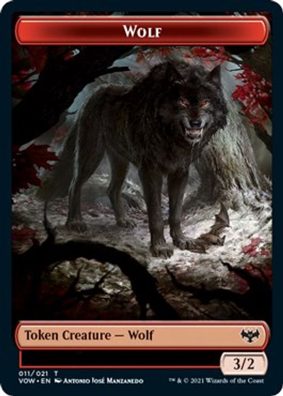 Wolf (011) // Boar Double-sided Token - Token