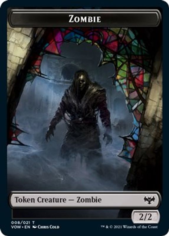 Zombie (008) // Vampire (016) Double-sided Token - Token