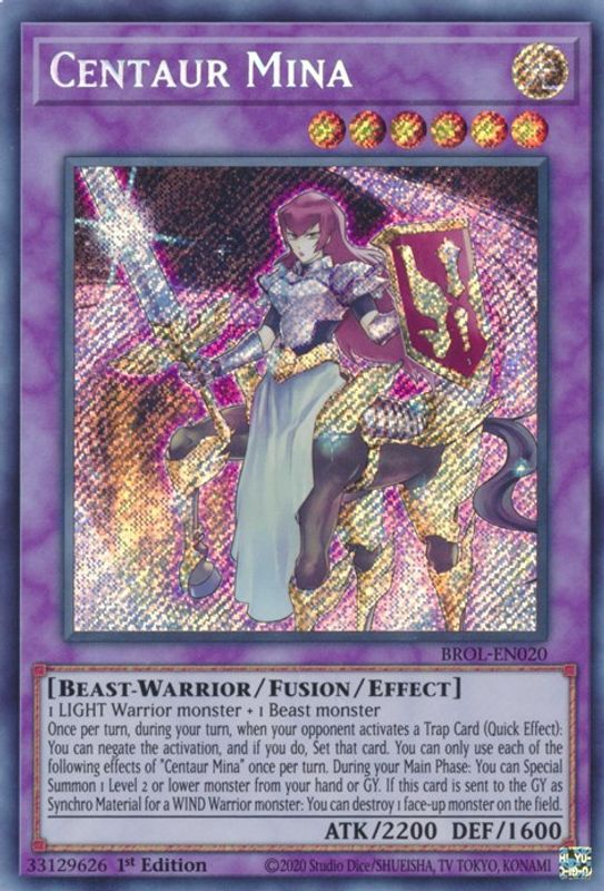 Centaur Mina - BROL-EN020 - Secret Rare