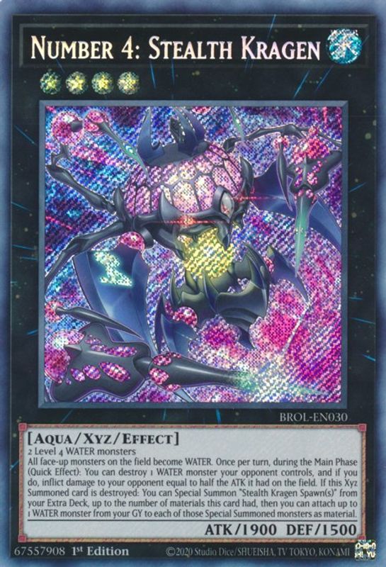 Number 4: Stealth Kragen - BROL-EN030 - Secret Rare