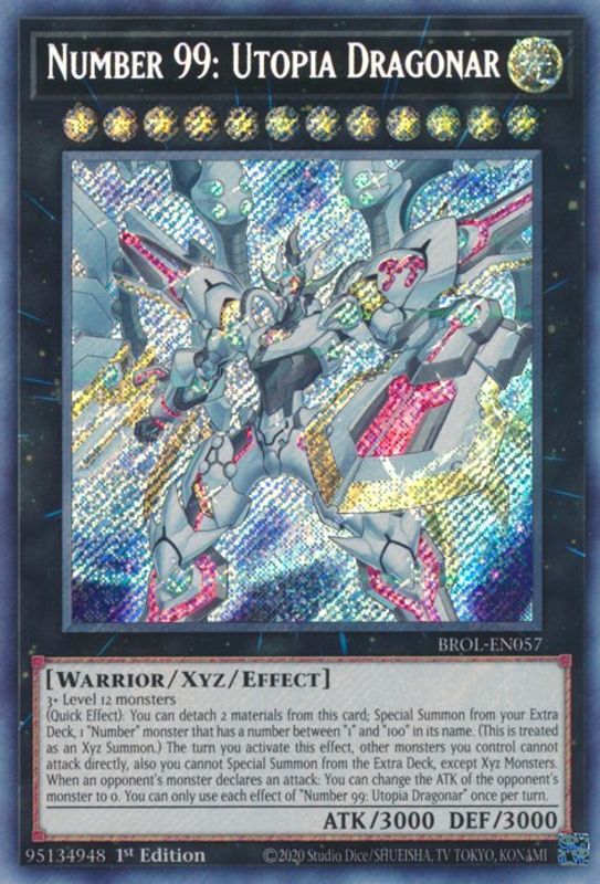 Number 99: Utopia Dragonar - BROL-EN057 - Secret Rare