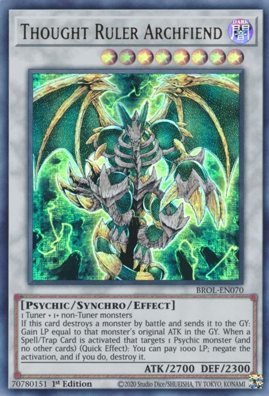 Thought Ruler Archfiend - BROL-EN070 - Ultra Rare