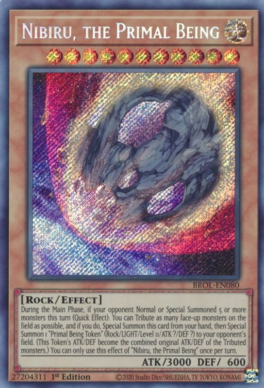 Nibiru, the Primal Being - BROL-EN080 - Secret Rare