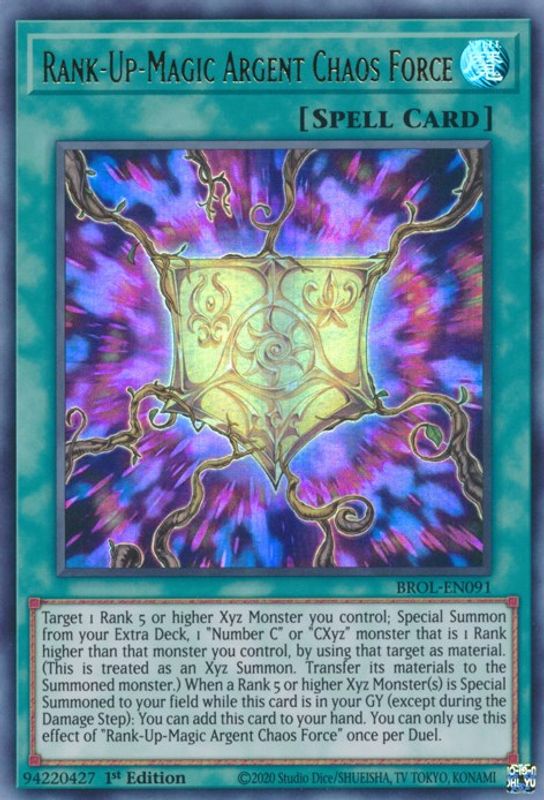 Rank-Up-Magic Argent Chaos Force - BROL-EN091 - Ultra Rare