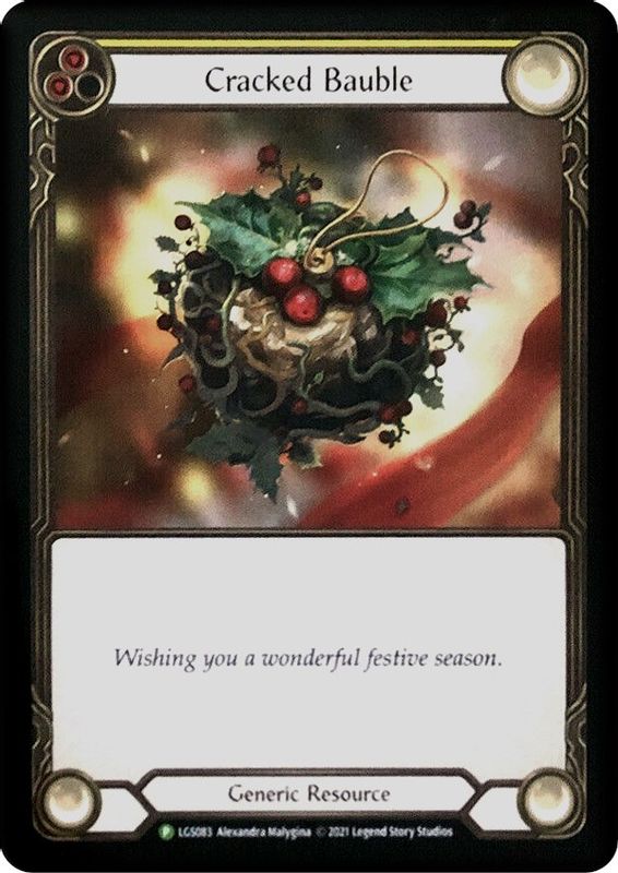 Cracked Bauble (2021 Holiday Promo) - LGS083 - Token