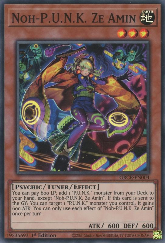 Noh-P.U.N.K. Ze Amin - GRCR-EN004 - Super Rare