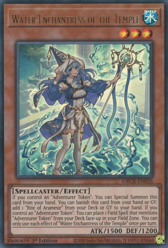 Water Enchantress of the Temple - GRCR-EN026 - Ultra Rare