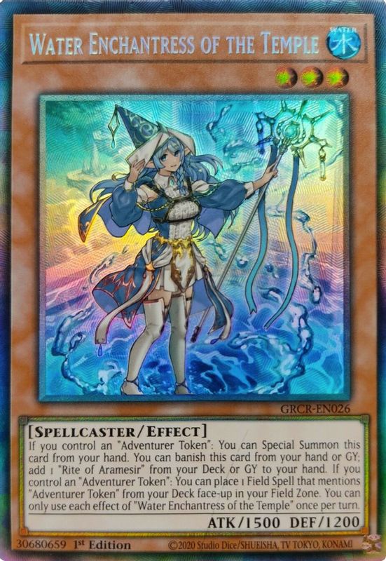 Water Enchantress of the Temple (CR) - GRCR-EN026 - Collector's Rare