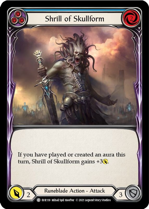 Shrill of Skullform (Blue) - EVR118 - Common