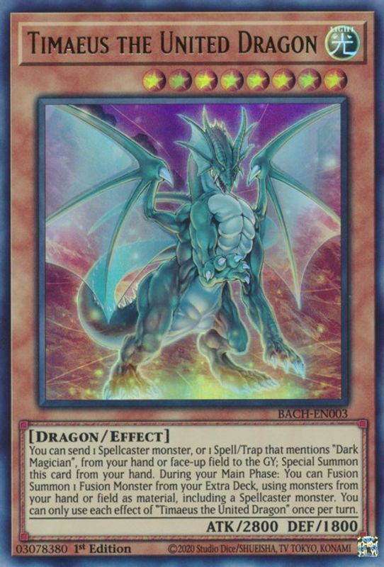 Timaeus the United Dragon - BACH-EN003 - Ultra Rare