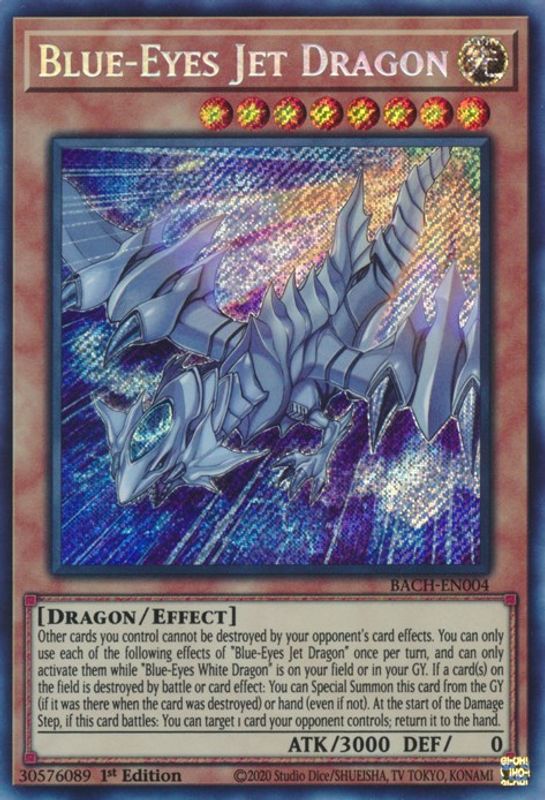 Blue-Eyes Jet Dragon - BACH-EN004 - Secret Rare