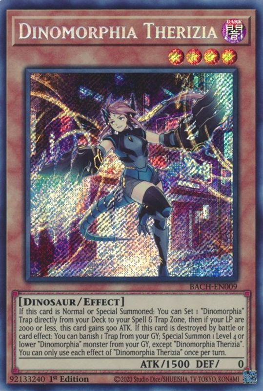 Dinomorphia Therizia - BACH-EN009 - Secret Rare