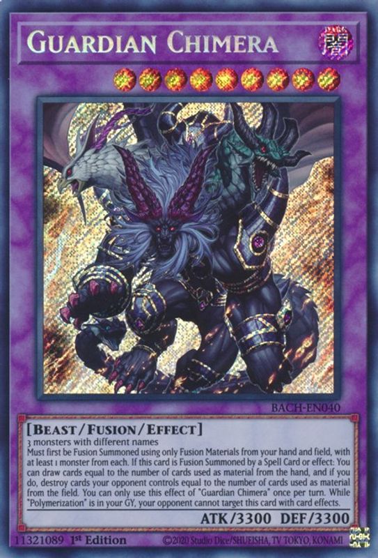 Guardian Chimera - BACH-EN040 - Secret Rare