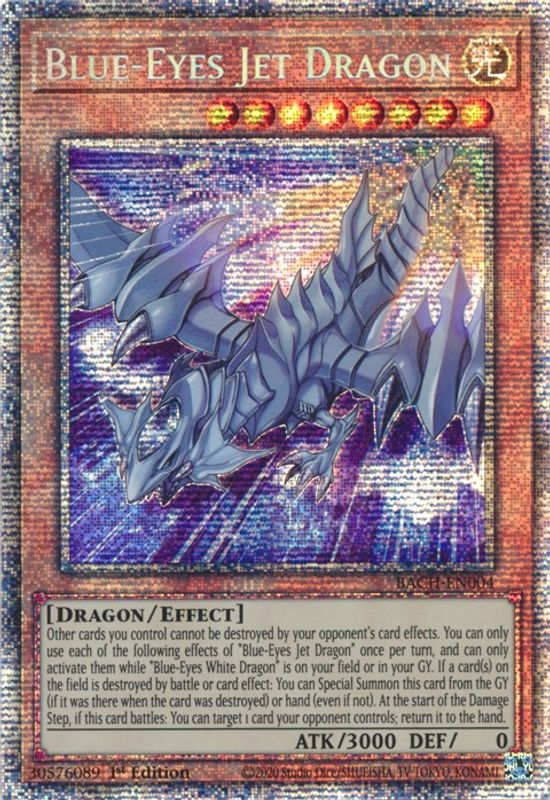 Blue-Eyes Jet Dragon (Starlight Rare) - BACH-EN004 - Starlight Rare