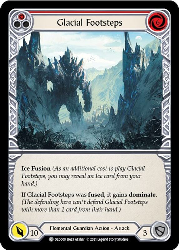 Glacial Footsteps (Red) - OLD008 - Common