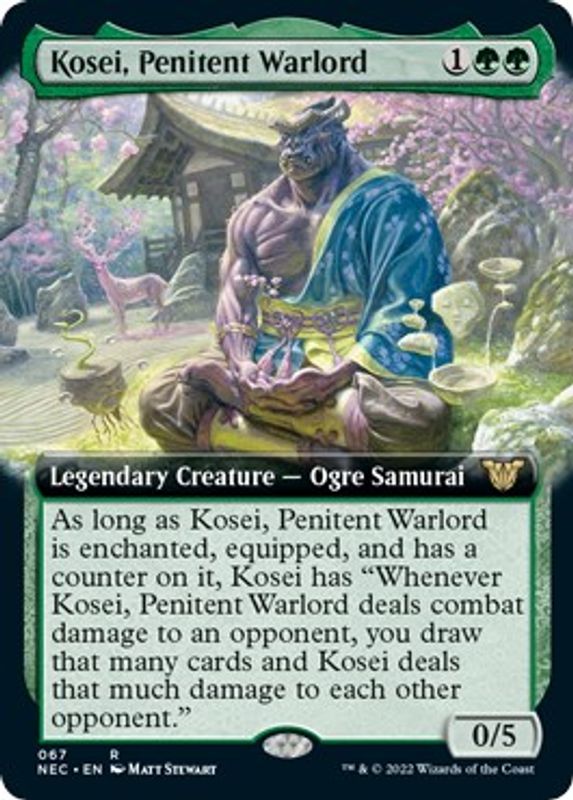 Kosei, Penitent Warlord (Extended Art) - 67 - Rare