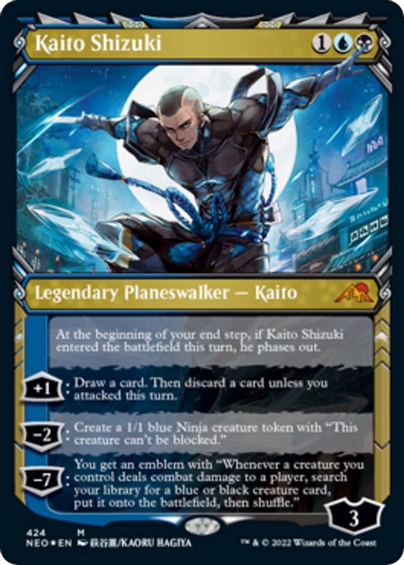 Kaito Shizuki (Showcase) (Foil Etched) - 424 - Mythic