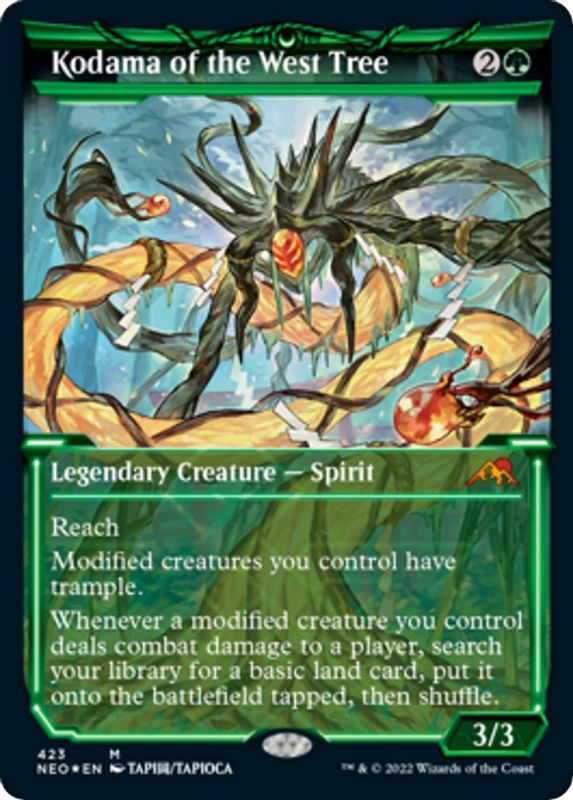 Kodama of the West Tree (Showcase) (Foil Etched) - 423 - Mythic