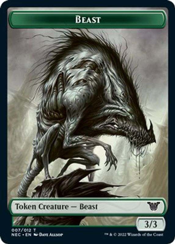 Beast // Treasure Double-sided Token - Token