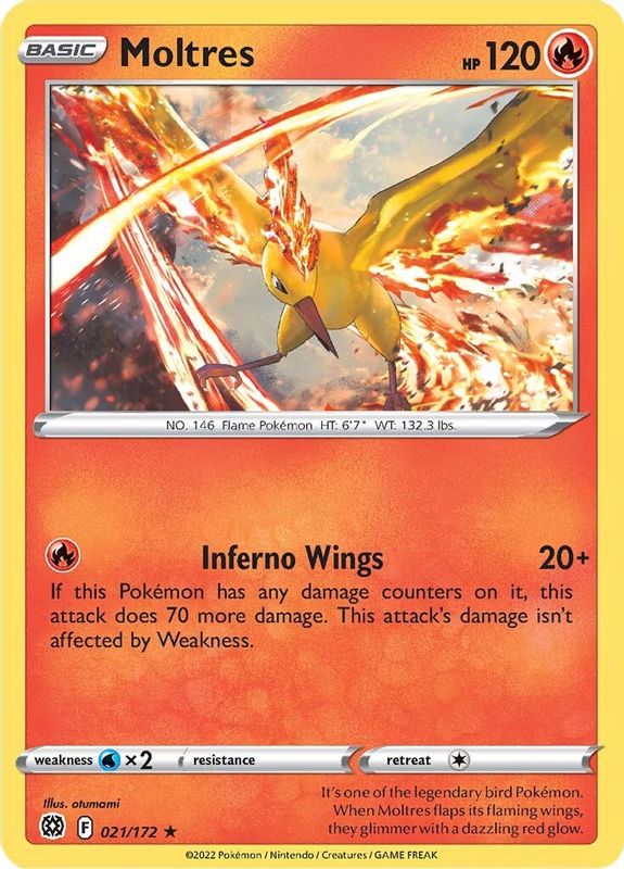 Moltres - 021/172 - Holo Rare