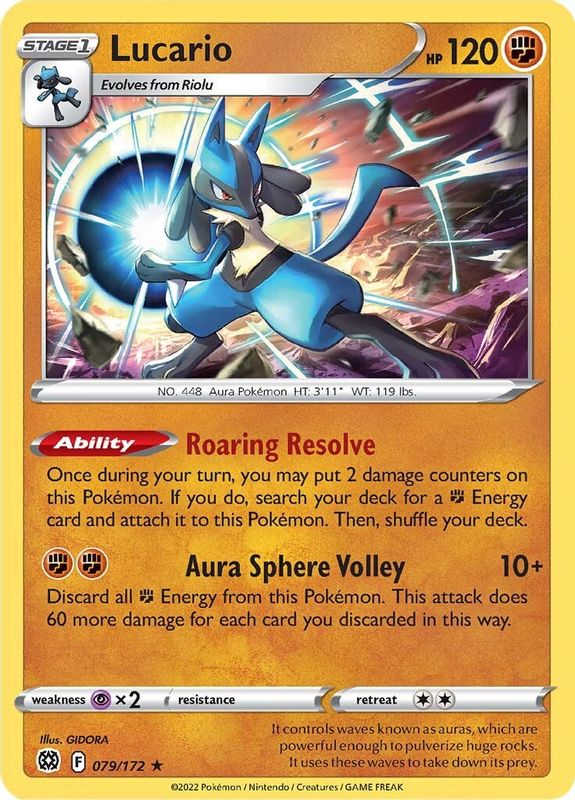 Lucario - 079/172 - Holo Rare