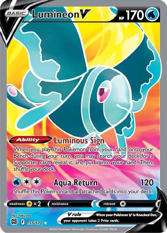 Lumineon V (Full Art) - 155/172 - Ultra Rare