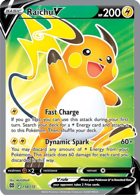 Raichu V (Full Art) - 158/172 - Ultra Rare