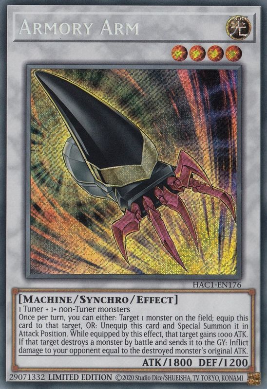 Armory Arm - HAC1-EN176 - Secret Rare