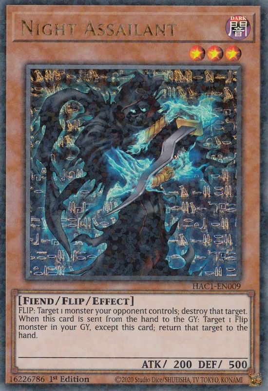 Night Assailant (Duel Terminal) - HAC1-EN009 - Duel Terminal Technology Ultra Rare